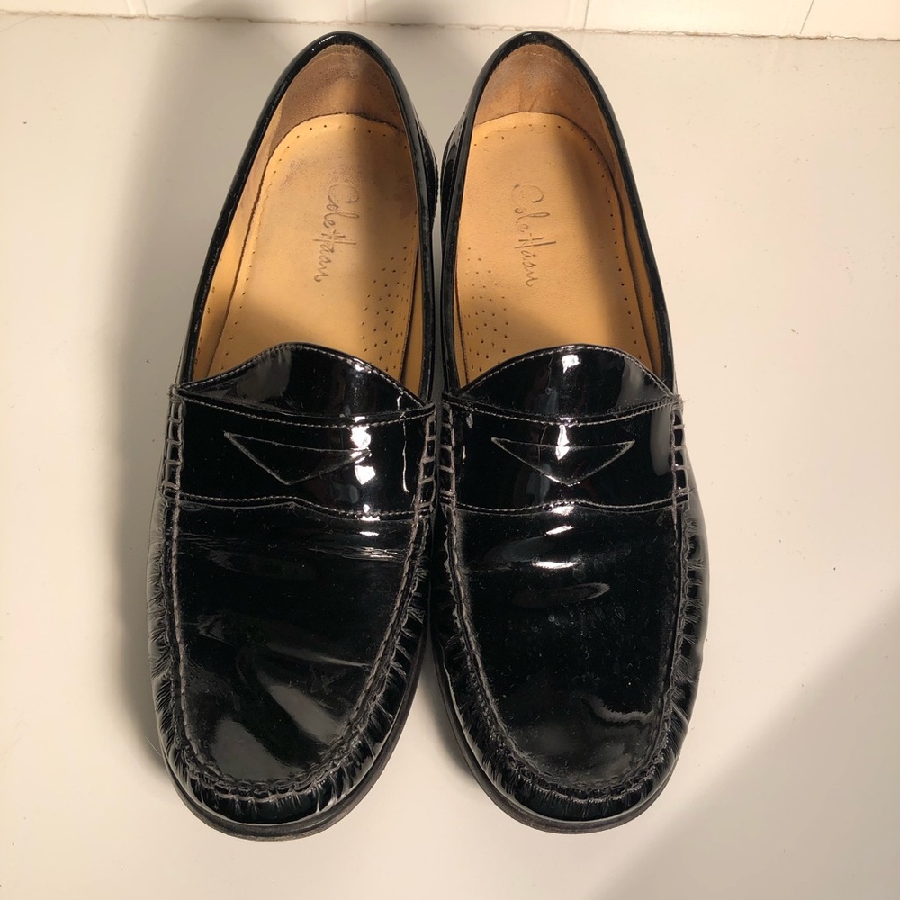 Cole Haan Black Patent Loafers